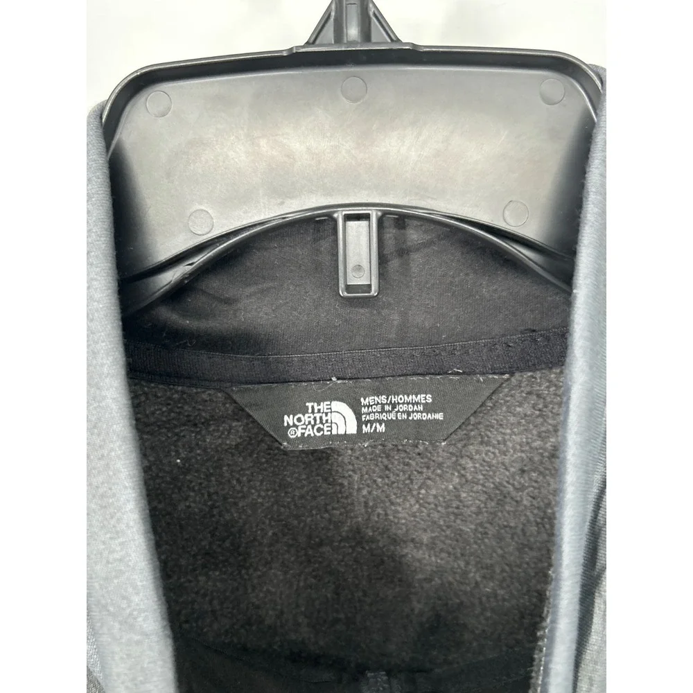 The North Face Apex Barrier‎ Windwall Jacket Men's M Grey Fleece Lined Full Zip